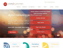Tablet Screenshot of clicks2customers.com